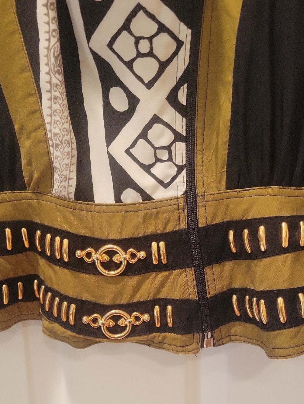 Vintage 90s Caché Studded Western Statement Blazer Jacket - Picture 2 of 3